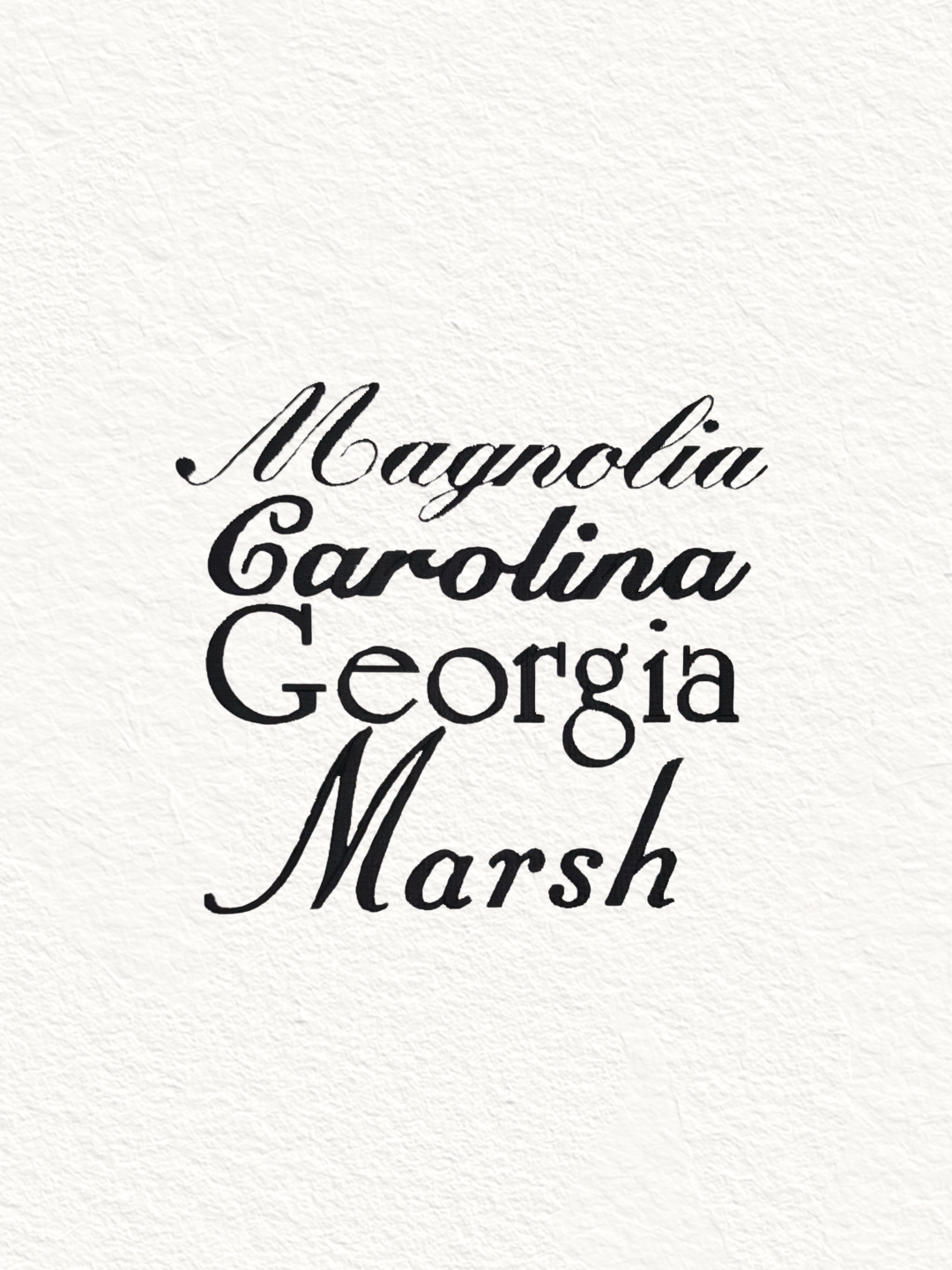 À la carte font